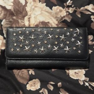 JIMMY CHOO NINO BLACK LONG SNAP WALLET